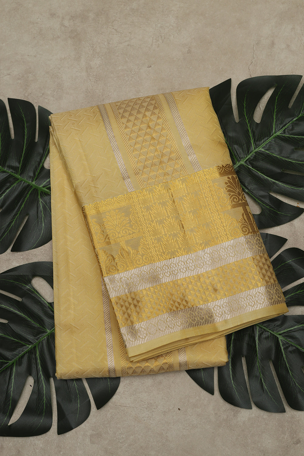 Yellow pure silk dhoti – Rajmahal Silk | Silk saree shops in Madurai ...